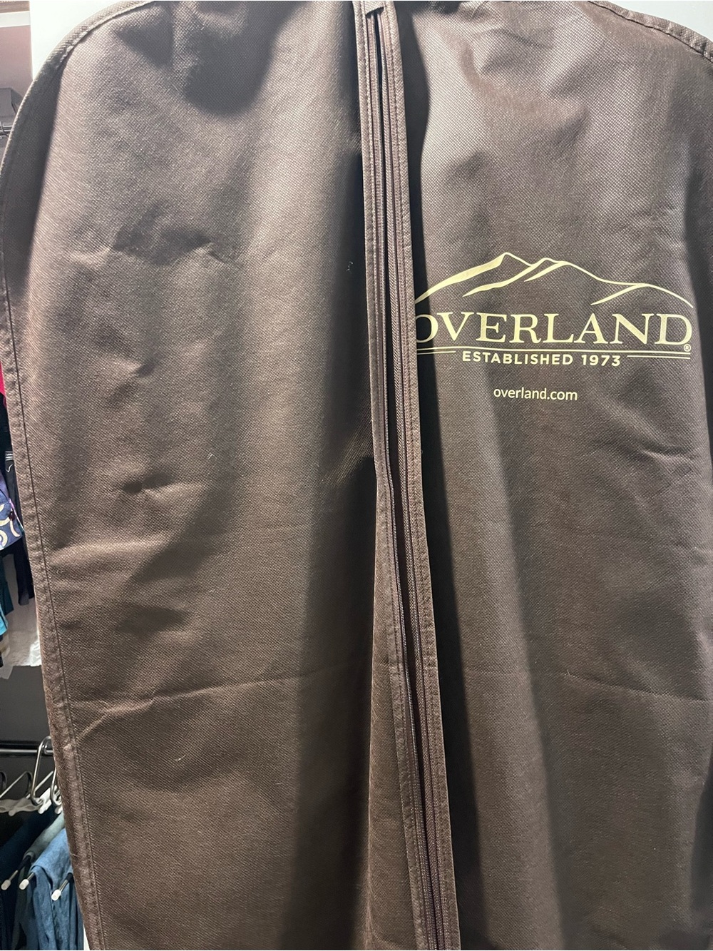 Overland Women's Leather Jacket Cover - Brown - Picture 8 of 8